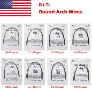 10pcs DENTAL Dental Orthodontic Super Elastic Niti Arch Wire Round Ovoid Form st - Picture 1 of 57