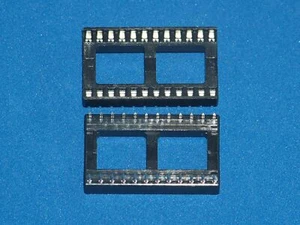 IC-Fassung / IC-Sockel, 24-polig (breit), Doppelfederkontakt, 10 Stück - Bild 1 von 1