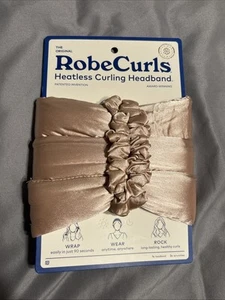 The Original RobeCurls Heatless Curling Headband Satin Cream Wrap - Picture 1 of 2