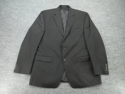Chaps Blazer Jacket Mens 44R Gray Pinstripe Two Button Notch Lapel Sport Coat - Image 1 of 4