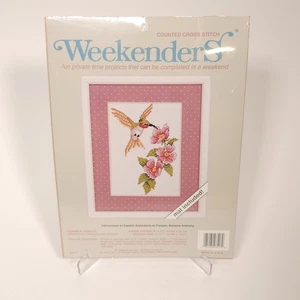 Counted Cross Stich Kits Weekenders Summer Sweet Hummingbird 8x10 Mat New Sealed - Picture 1 of 5
