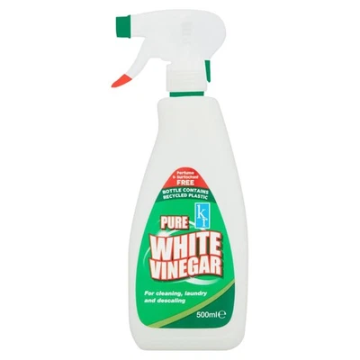 KROZ 500ml White Vinegar Cleaning Spray White vinegar for Cleaning Distilled White
