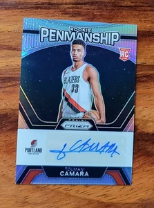 Toumani Camara 2023-24 Panini Prizm Rookie Penmanship Auto Silver Prizm RC - Imagen 1 de 3