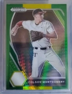 2021 Prizm Draft Picks - Colson Montgomery Green & Yellow Prizm - Picture 1 of 2