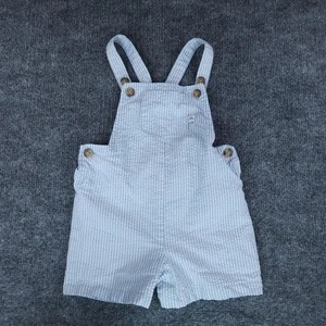 Tommy Bahama Seersucker Latzhose Baby Jungen 18M blau geknöpfte Träger Druckknopf Schritt - Bild 1 von 10