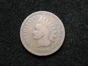 ALTER SAMMLERMÜNZENVERKAUF! 1868 STICHTAG INDIAN HEAD CENT PENNY LOT 114us - Bild 1 von 2