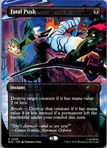 Fatal Push (7020) Secret Lair Drop Regular MTG Spider-Man - Picture 1 of 2