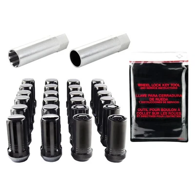 For GMC Sierra 2500 HD 01-14 Lug Wheel Installation Kit Chrome Black Cone Seat Foto 1 de 4