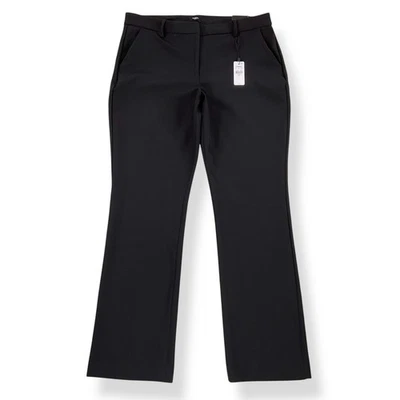 Pantalones Express Mujer Talla 14 (29x32) Negro Editor Bota Tiro Medio Pantalón Nuevo con Etiquetas Foto 1 de 4