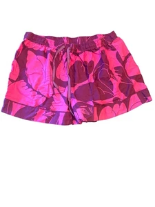 Cecilia Pettersson For Anthropologie Pink Floral Print Shorts XL Tropical - Picture 1 of 4