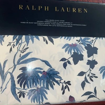 Ralph Lauren Home Queen Duvet Cover Adelaide Blue Floral New - Image 1 of 4