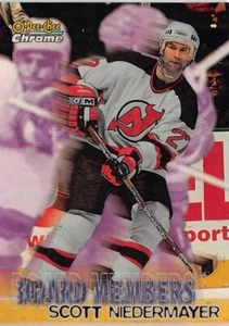 1998-99 O-Pee-Chee cromo miembros de la junta refractores #B8 Scott Niedermayer - Imagen 1 de 2