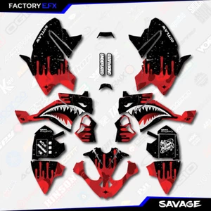 Red Savage Camo Racing Graphics kit fits Polaris Outlaw 90 ATV Decals 07-14 - Picture 1 of 2