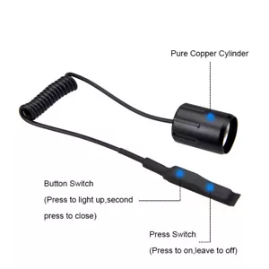 Newest 2 Mode Remote Rat Tail Switch For UniqueFire HS-802 Flashlight Torch - Picture 1 of 4