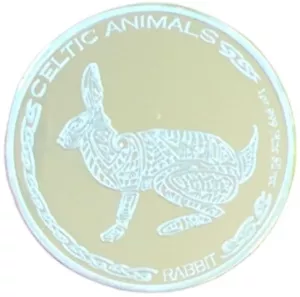 1 Unze Silbermünze Republic of Tschad Rabbit/Hase 2021 - Bild 1 von 2