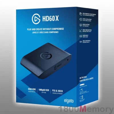 Elgato Game Capture HD60 X External Card Gaming Recorder HDMI PS5 XBox X S PC - Image 1 of 3
