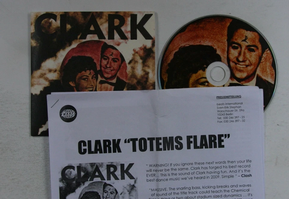 Chris Clark Totems Flare UK Adv Cardcover CD + PR-Insert 2009 IDM Electro - Bild 1 von 1