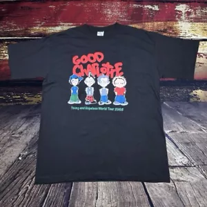 T-shirt vintage Good Charlotte XL 2003 Young & Hopeless World Tour concerto maglietta punk - Foto 1 di 11