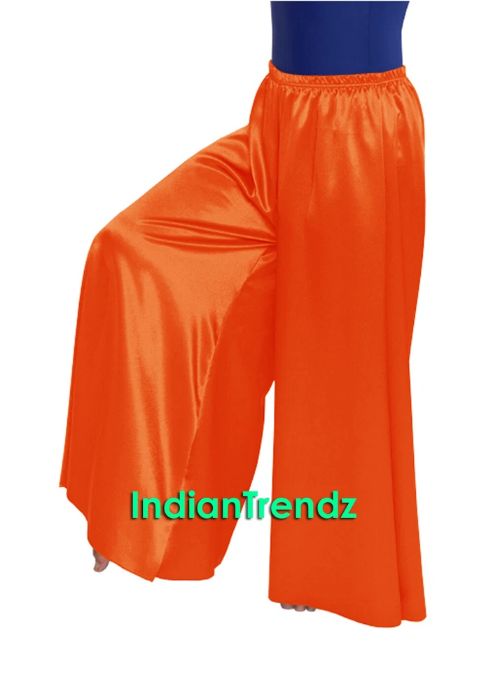 Satin Palazzo Pant Harem Yoga Genie Trouser Belly Dance Pantaloons Aladdin Women - Image 1 of 1
