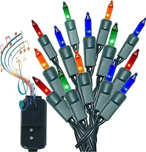 140 Musical Christmas Lights – Multi-Color LED String Lights with Music Sync – - Picture 1 of 24