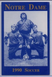 Calendario de bolsillo de fútbol para hombre Notre Dame 1990 - Imagen 1 de 2