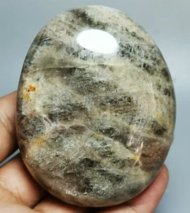 212g Rock NATURAL black moonstones CRYSTAL HEALING - Picture 1 of 8