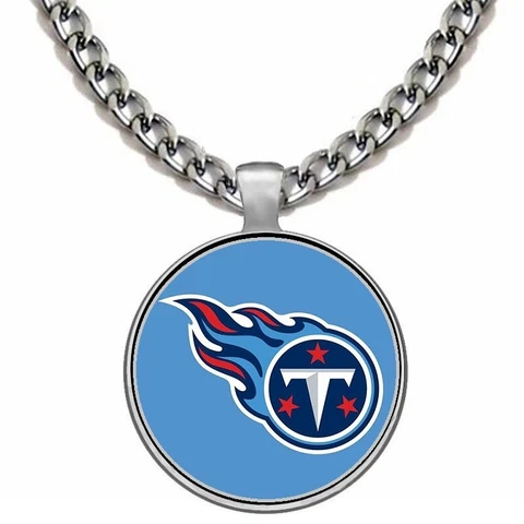 Tennessee Titans Mens Womens 24" Stainless Steel Chain Pendant Necklace D5 Cover