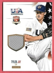 2014 Tyler Jay Panini USA Baseball Rookie Jersey 35/99 - Minnesota Twins