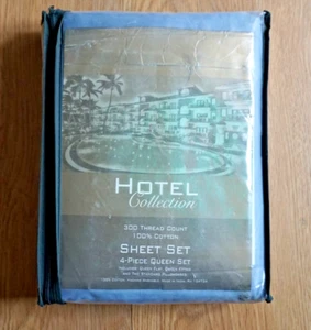 HOTEL COLLECTION 300TC 4 PC. QUEEN SHEET SET NEW - Picture 1 of 2