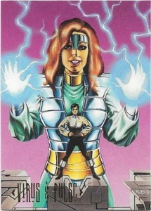 1994 DC Comics Skybox Master Series Base Card (16) Virus & Pulse - Picture 1 of 1