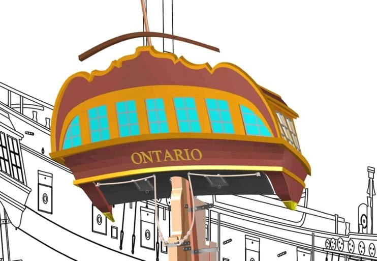 MarisStella Ltd Art. 991,1 - Ontario 3D Mold Stern - scala 1:48 - Immagine 1 di 3