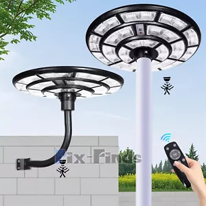 Solar Street Light 10000W Super Bright Garden Lamp LED Outdoor Dusk to Dawn+Pole - Picture 1 of 11