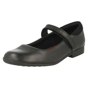 'Girls Clarks' Hook & Loop School Shoes Jamie Star - Picture 1 of 10