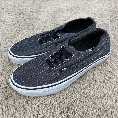 Vans �� Scarpe Skate Basse Grigio Gessato Lacci Unisex Uomo 7 Donna 8 5