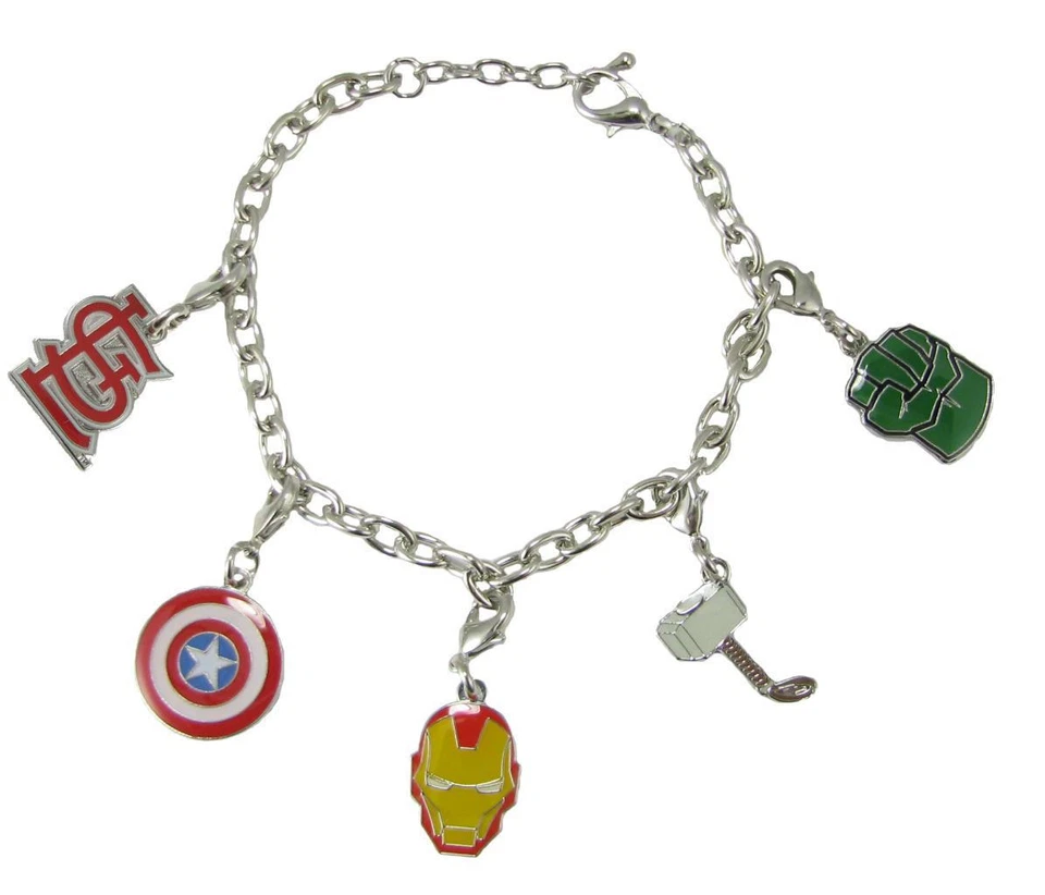 St Louis Cardinals Marvel Avengers Silver Charm Bracelet Girls Womens Jewelry - Image 1 of 1
