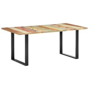 Esstisch 180 x 90 x 76 Recyceltes Massivholz E1W3 - Bild 1 von 11