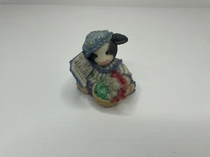 Enesco MARY's MOO MOOs Cow Figurine "Goose Tidings To Moo" #371874 1998 - Picture 1 of 3