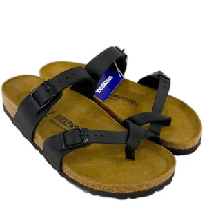 Birkenstock Womens Sandals Black 6 US - Picture 1 of 6
