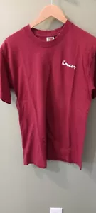 Camiseta grande Koncor vintage años 90 Fruit Of The Loom puntada única para hombre granate - Imagen 1 de 6