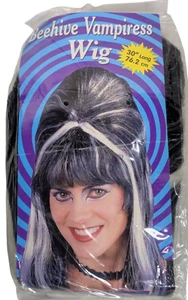 Fun World Beehive Vampiress Hair Wig Party Prop Photobooth Halloween Costume NIP - Picture 1 of 3