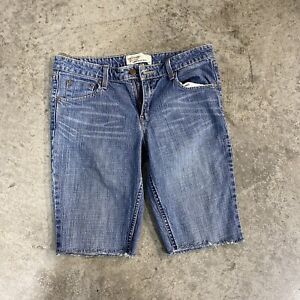 Levi's Signature Womens Shorts Blue Jeans Tag Size 10 Short (34) Cut-Off Denim
