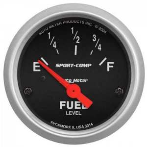 Autometer Sport-Comp 2-1/16in Fuel Level Gauge 0-90 Ohm Short Sweep Electric ... - Picture 1 of 2