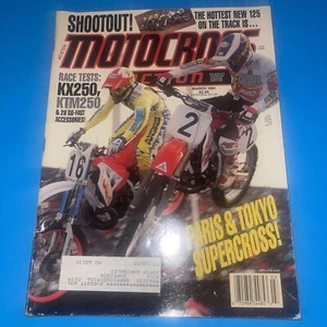 MOTOCROSS ACTION MAGAZINE MARCH 1991–KAWASAKI KX250-KTM250-MXA 125 SHOOTOUT - Imagen 1 de 10