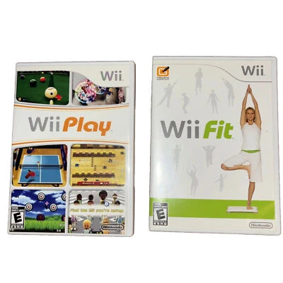 Wii Play/ Wii Fit - Bundle (Nintendo Wii, 2007) Complete Video game & Manual - Image 1 of 4
