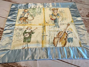 Eloise & Etienne Lovey Security Blanket vintage charm newly born With Satin Trim - Picture 1 of 12