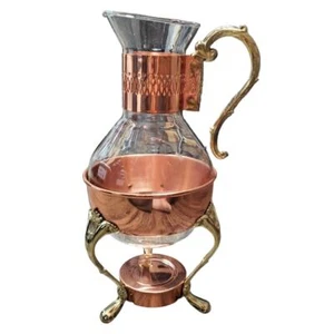 Leonard Jarra Oro Rosa Té Café Calentador Soporte Hogar Victoriano  - Imagen 1 de 9