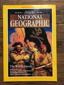 National Geographic Magazine With Map Of China Vol. 180 No.1, July 1991 - Picture 1 of 6