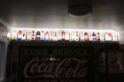 SCARCE 1930s 40s BULLET LIGHTED REVERSE PAINTED CURVED GLASS SIGNS BEER SODA GAS