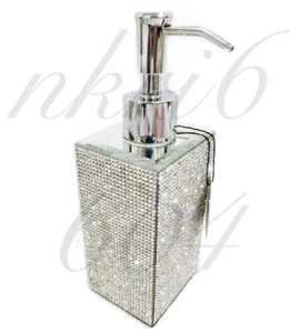 BELLA LUX FULL CRYSTAL Strass Specchio POMPA DISPENSER Vanità Bagno Bagno - Foto 1 di 1