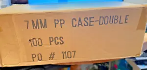 7Mm Slim Black Double CD/DVD Case, 100 Pieces Pack. - Picture 1 of 5